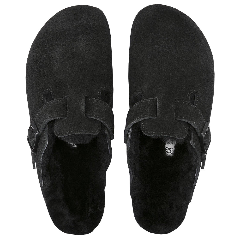 Women's Boston Shearling Sandals - Suede Leather - Fairway Styles