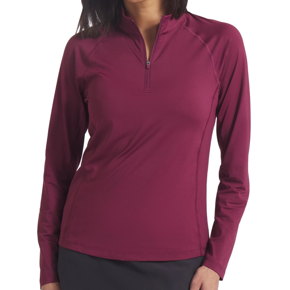 Women's YOU V Brr Solid 1/4 Zip Pullover - Fairway Styles
