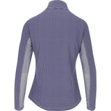 Women's Long Sleeve Mock Neck Top - Mini Check Print