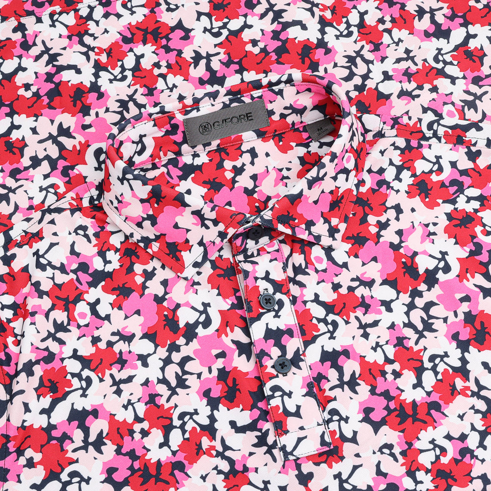 Camo Floral Tech Pique Polo