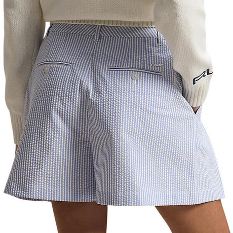 Women's Seersucker Pleated Short - Fairway Styles