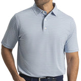 Heather Stripe Pique Polo
