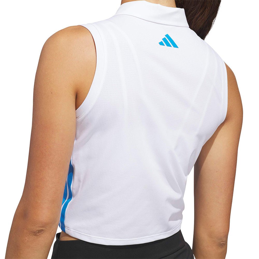 Women's Beyond Crop Twistknit Sleeveless 1/4 Zip Polo