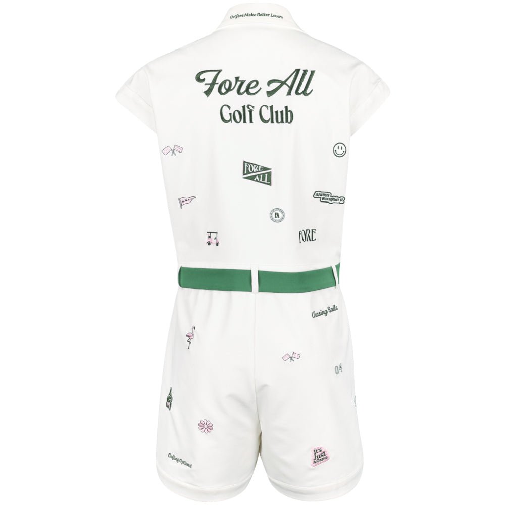 Women's Danny Full Zip Romper - Fairway Styles