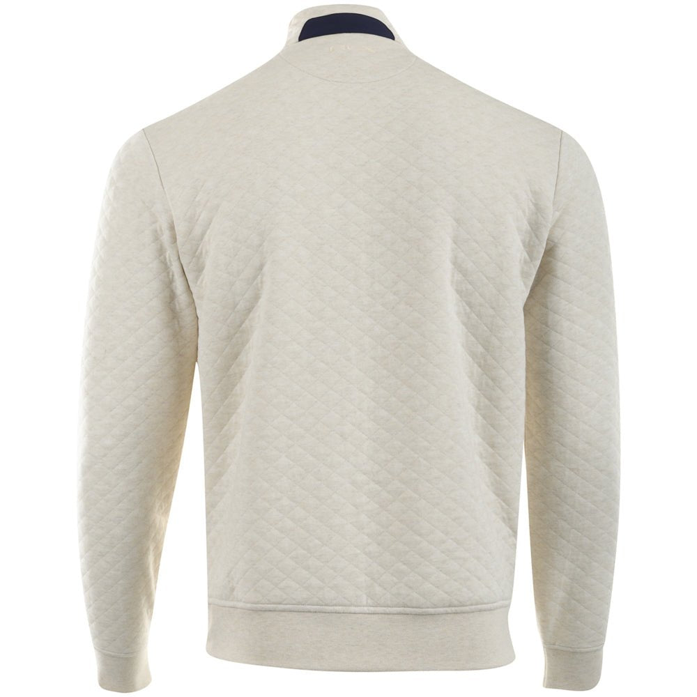 Quilted Double Knit 1/4 Zip Pullover