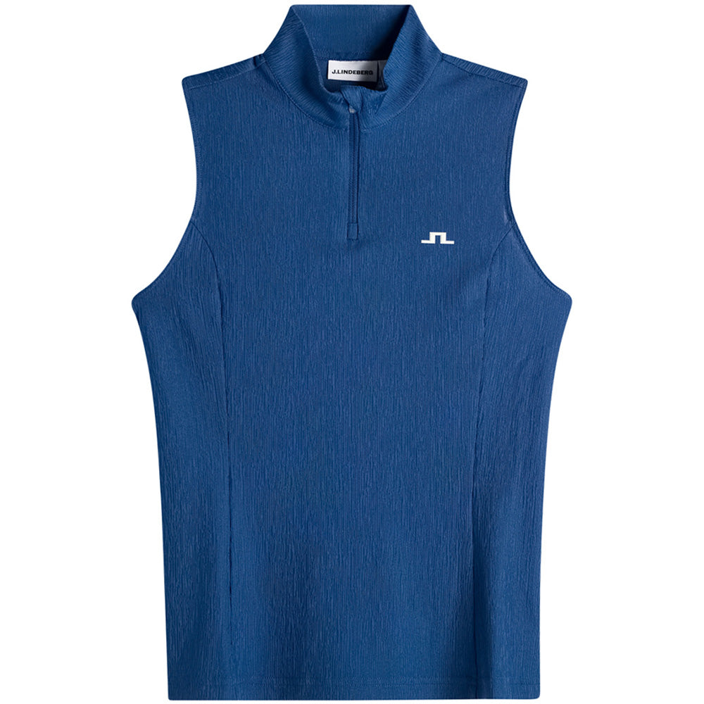 Women's Tia Sleeveless 1/4 Zip Mock Neck Top