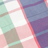 Women's Plaid Packable Hooded Rain Jacket