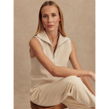 Women's Amina Knit Sleeveless 1/2 Zip Sweater - Fairway Styles