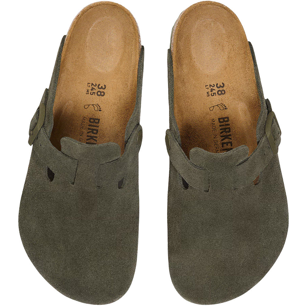 Women's Boston Sandals - Suede Leather