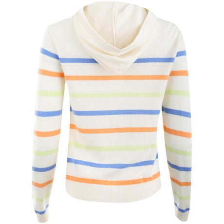 Women's Striped Cashmere Hoodie - Fairway Styles