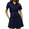 Women's Phoenix Belted Short Sleeve Shirt Dress