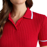 Women's Summer Friday Textured Knit Polo