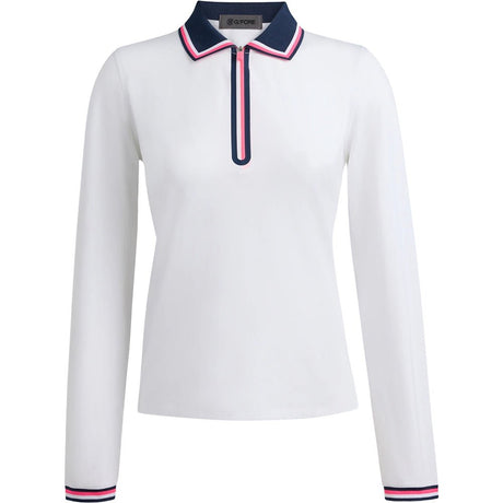Women's All Play Tipped Long Sleeve 1/4 Zip Polo