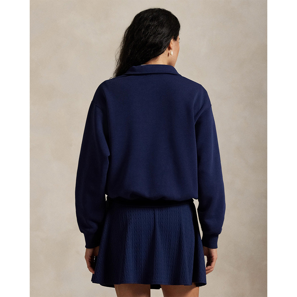 Women's Polo Bear Fleece Long Sleeve Polo