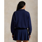 Women's Polo Bear Fleece Long Sleeve Polo