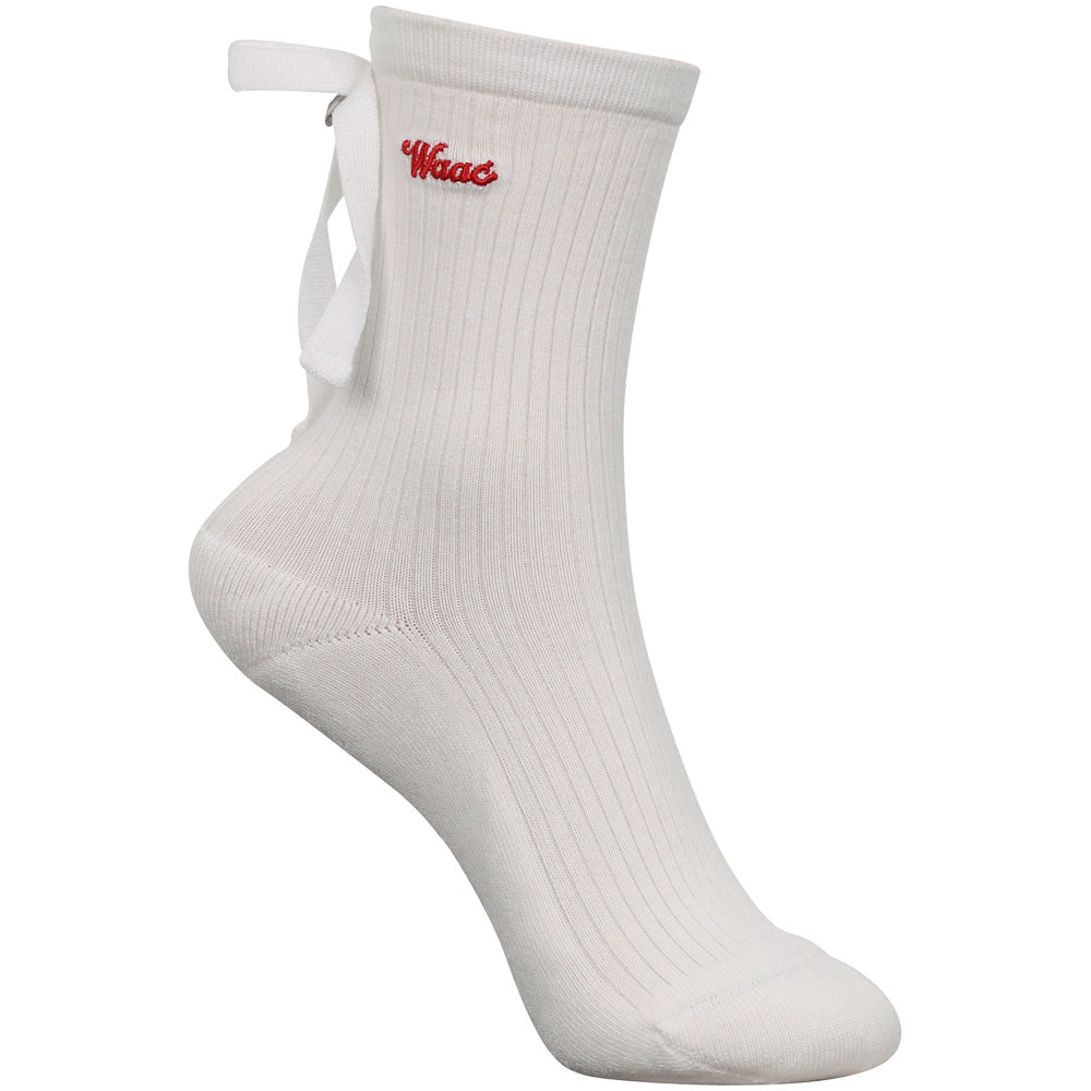 Women's Check Ribbon Socks