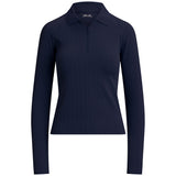 Women's Cable Long Sleeve 1/4 Zip Polo