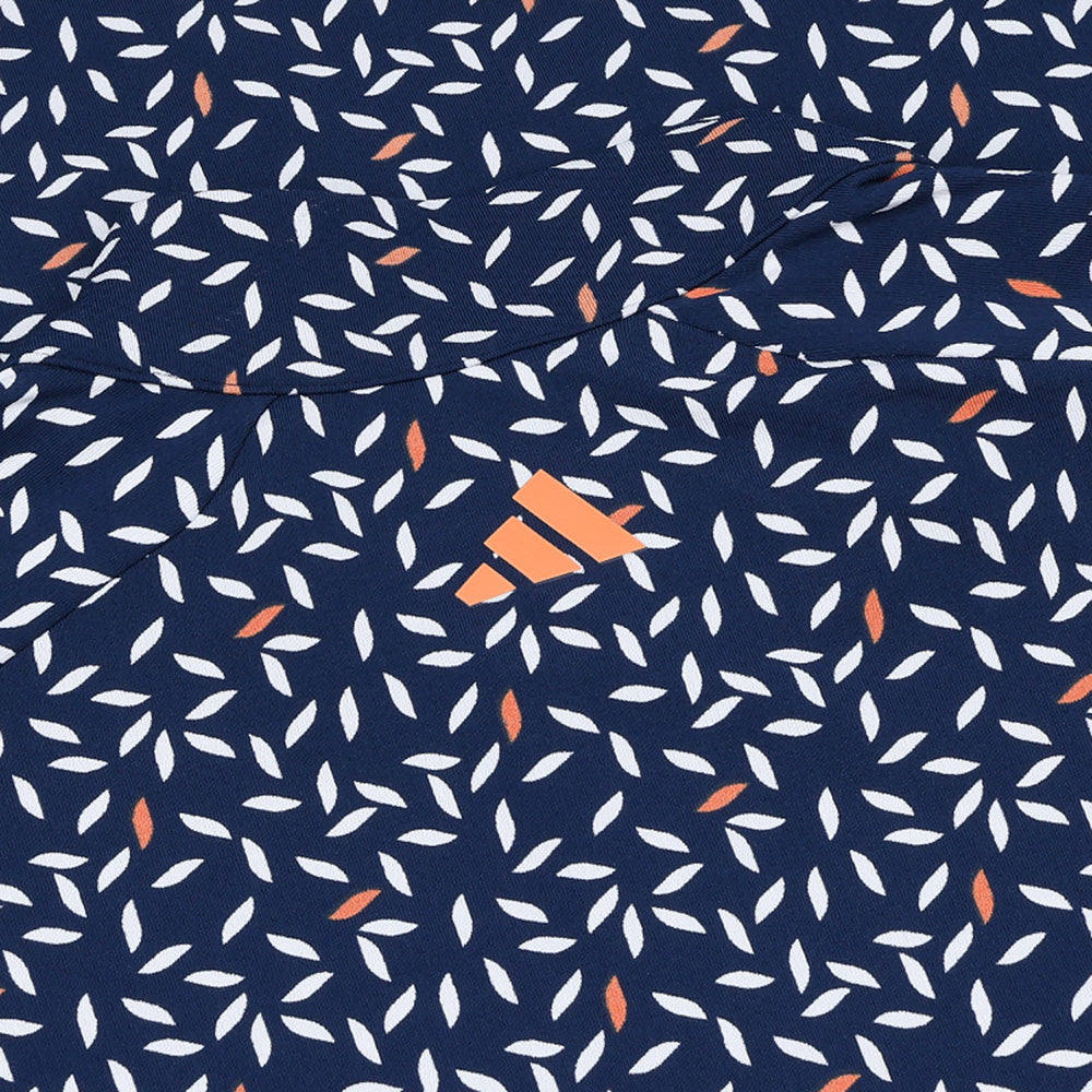 Women's Ultimate365 Printed Long Sleeve 1/4 Zip Mock Neck Polo