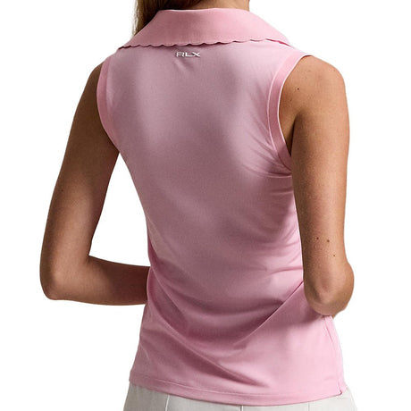 Women's Air Tech Sleeveless Scallop Placket Polo - Fairway Styles