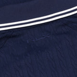 Women's Cable Jacquard 1/4 Zip Polo