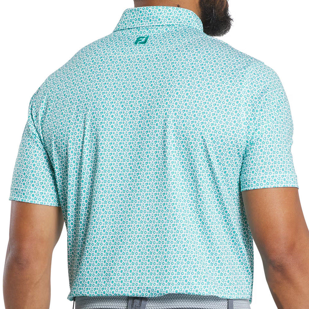 Allover Floral Lisle Polo