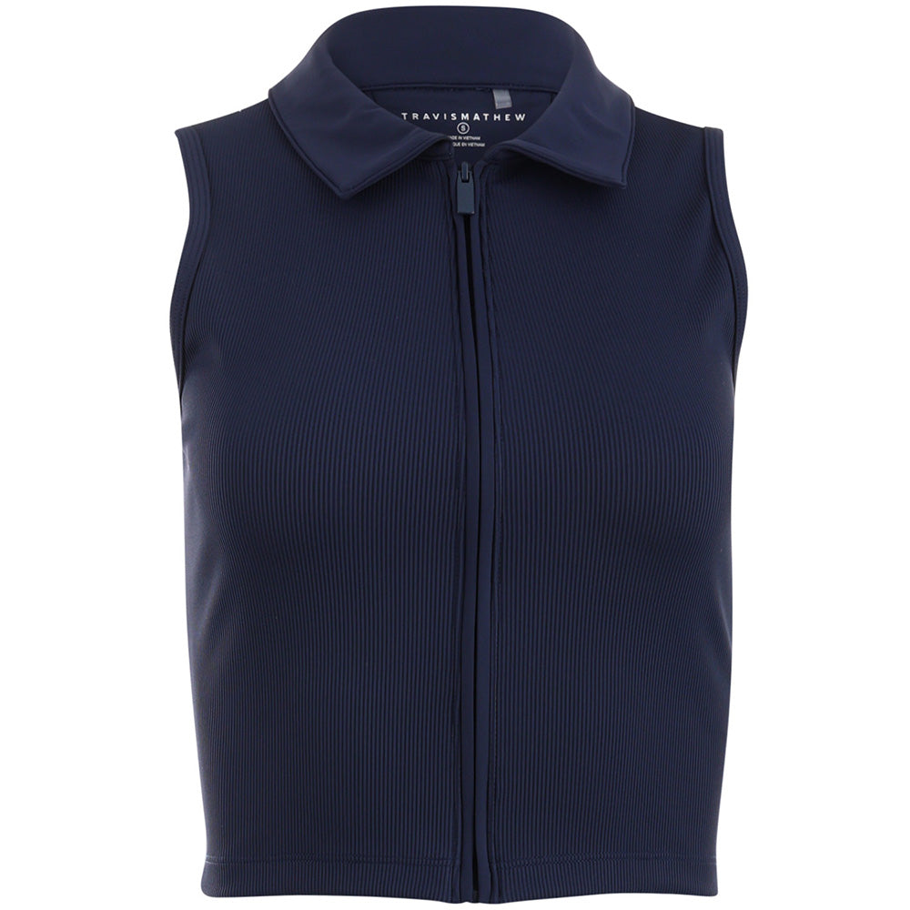 Women's MoveKnit Rib Sleeveless Full Zip Polo