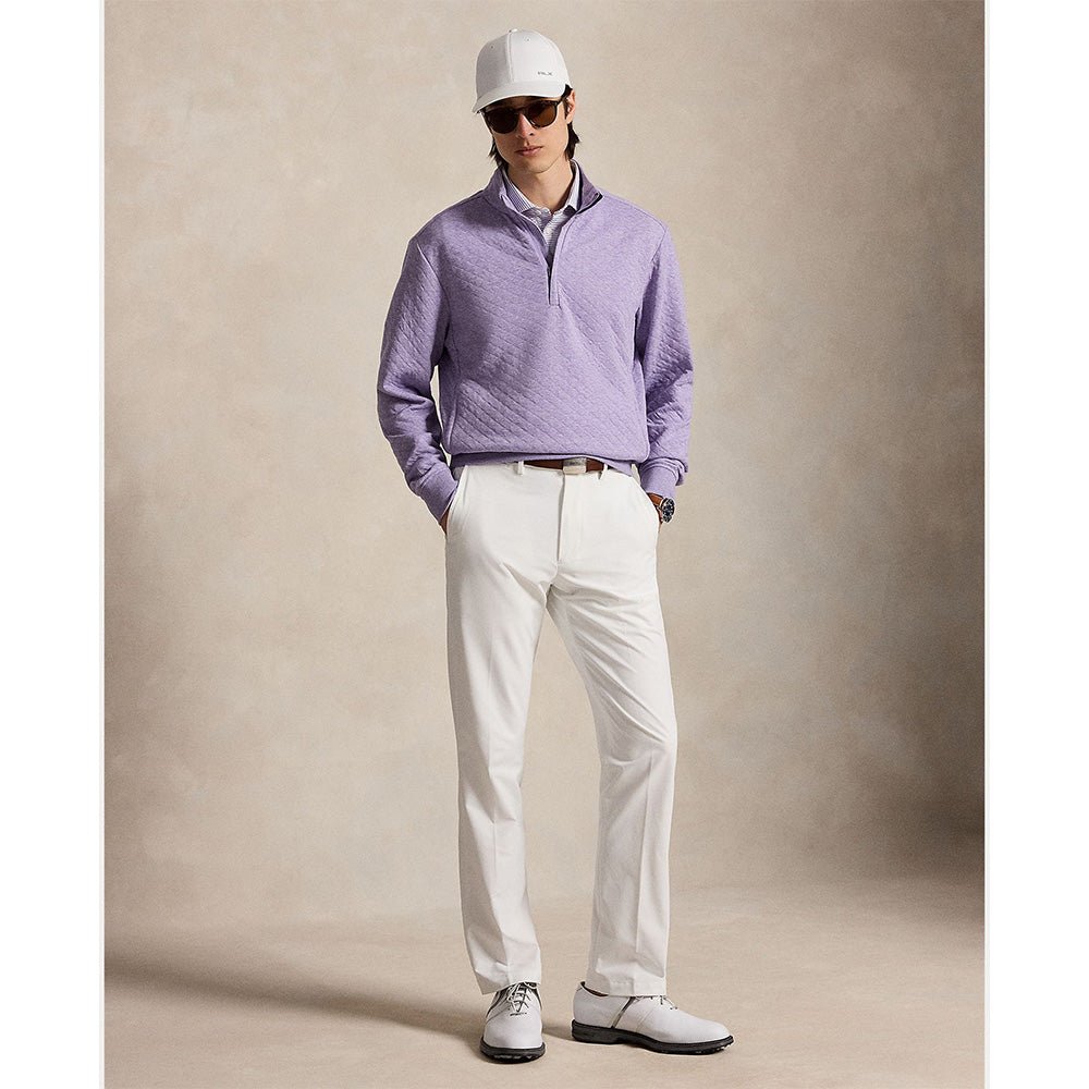 Quilted Double Knit 1/2 Zip Pullover