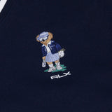 Women's Polo Bear Fleece V-Neck Pullover