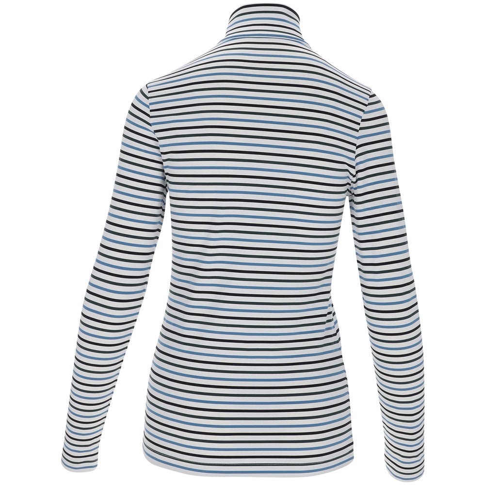 Women's The Simone Striped Long Sleeve 1/4 Zip Top - Fairway Styles