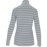 Women's The Simone Striped Long Sleeve 1/4 Zip Top - Fairway Styles