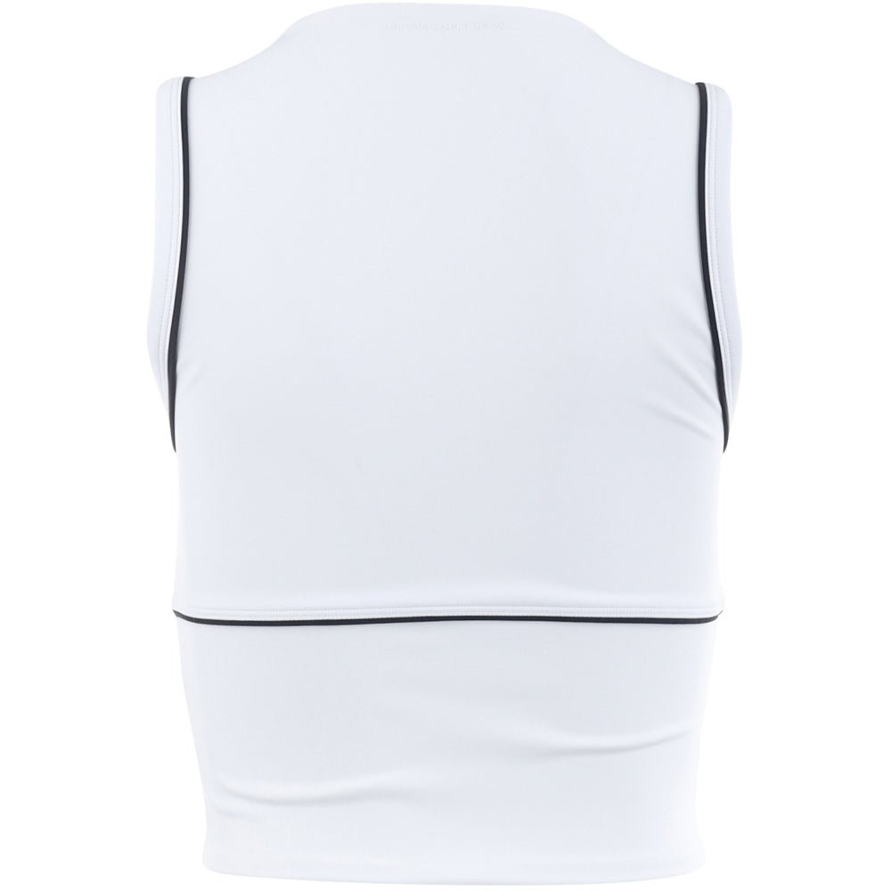 Women's MoveKnit Sunfire Cropped Full Zip Tank Top - Fairway Styles
