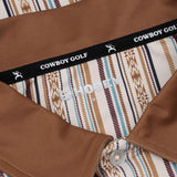 The Weekender Polo - Cream Stripe Print