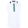 Women's Contrast Tech Pique Sleeveless Polo