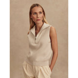 Women's Amina Knit Sleeveless 1/2 Zip Sweater - Fairway Styles
