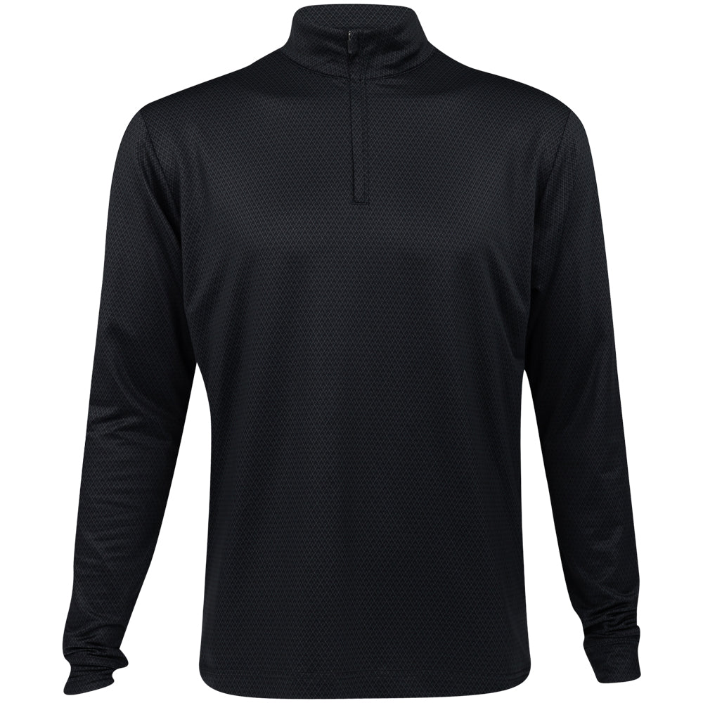 Tonal Deco Diamond 1/4 Zip Pullover