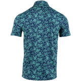 Stamped Floral Tech Jersey Polo