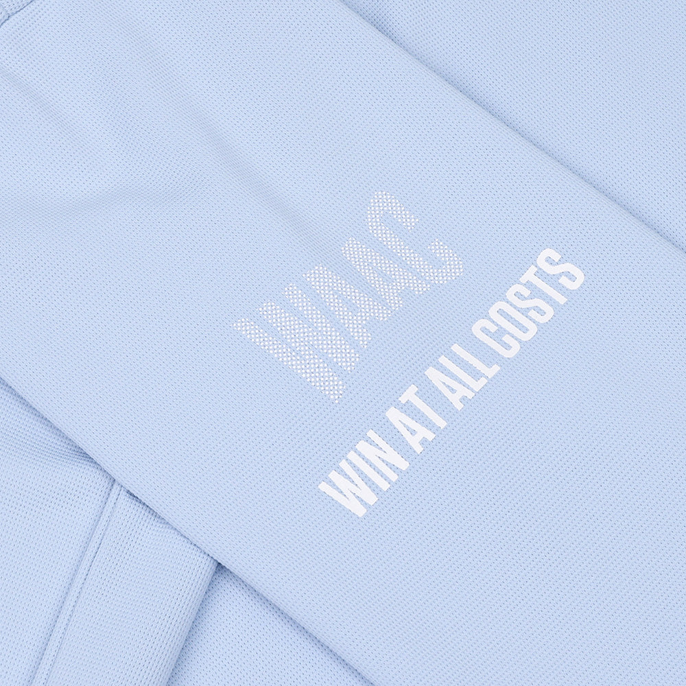 Logo Placket Long Sleeve Polo