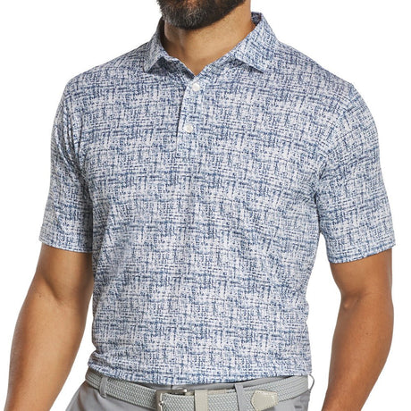 Tweed Print Polo - Fairway Styles