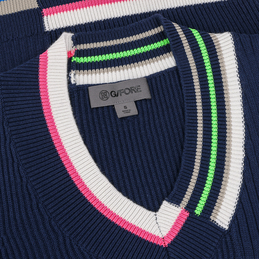 Women's Engineered Stripe Sweater Vest