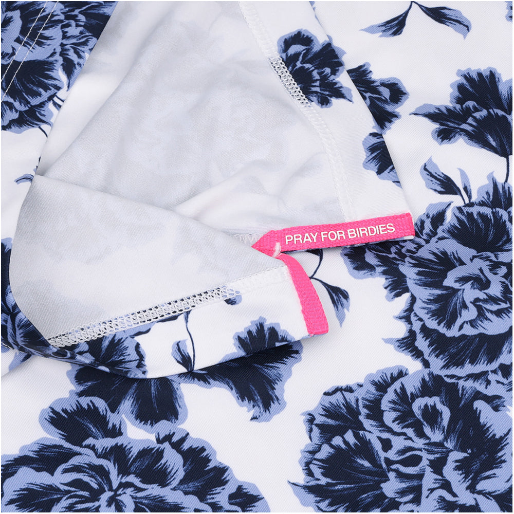 Floral Print Tech Jersey Polo