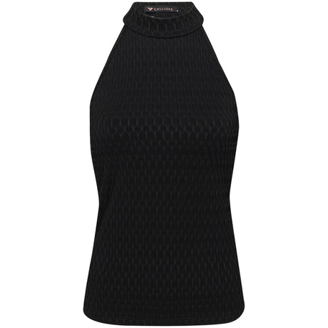 Women's Athena Sleeveless Mock Neck Polo