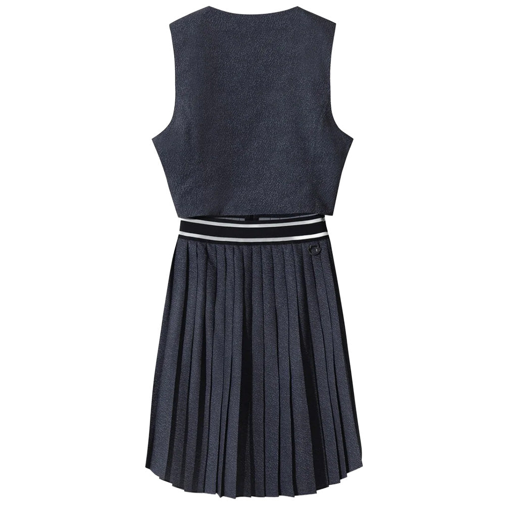Women's Pleat Sleeveless Dress