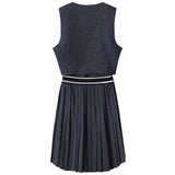 Women's Pleat Sleeveless Dress