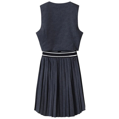 Women's Pleat Sleeveless Dress