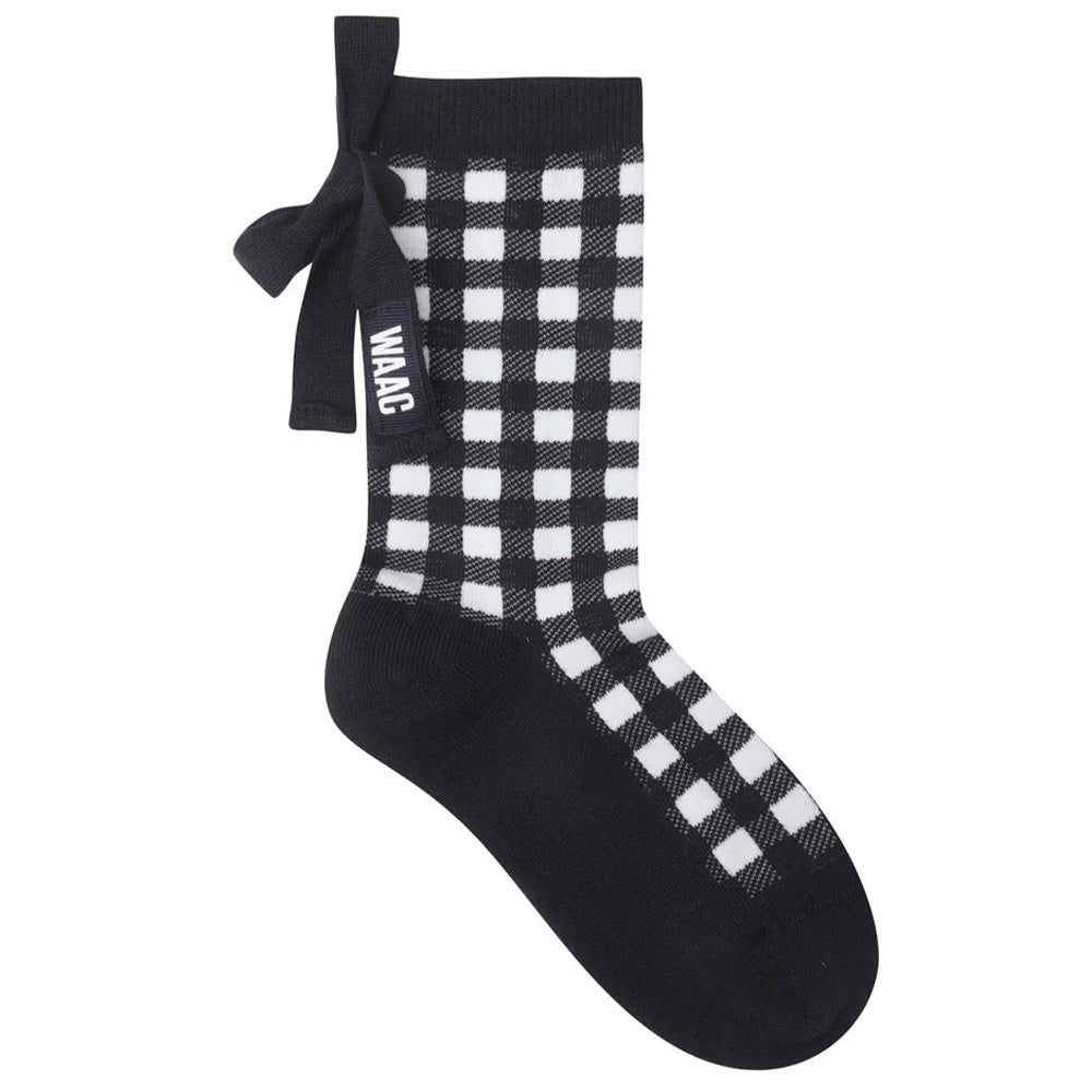 Women's Check Ribbon Socks
