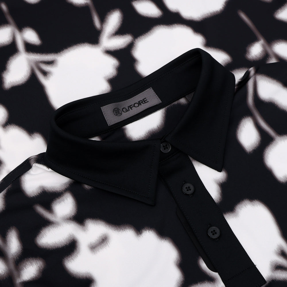 Blur Floral Tech Jersey Polo