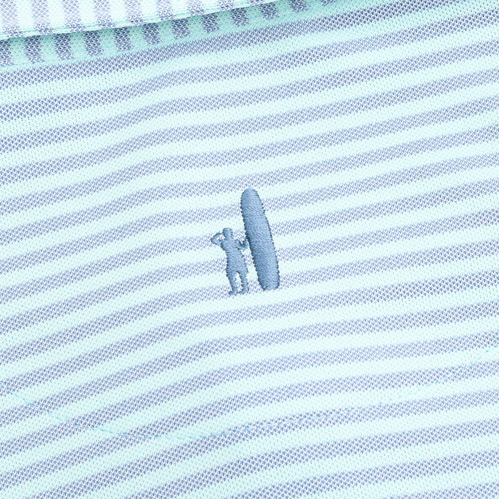 Performance Mesh Polo - Stetson Stripe