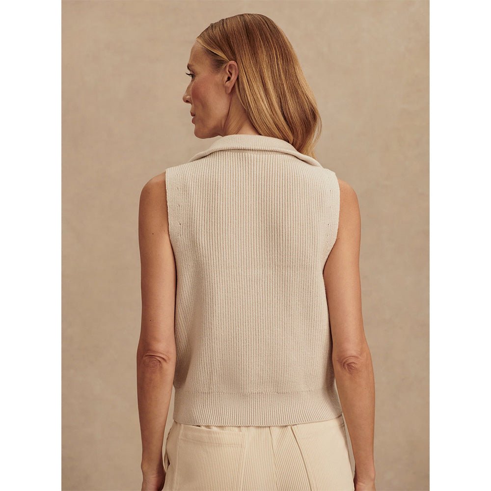 Women's Amina Knit Sleeveless 1/2 Zip Sweater - Fairway Styles