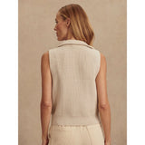 Women's Amina Knit Sleeveless 1/2 Zip Sweater - Fairway Styles