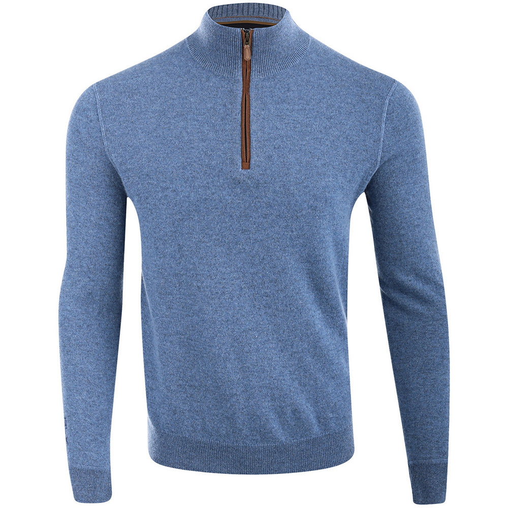 Washable Cashmere 1/4 Zip Pullover